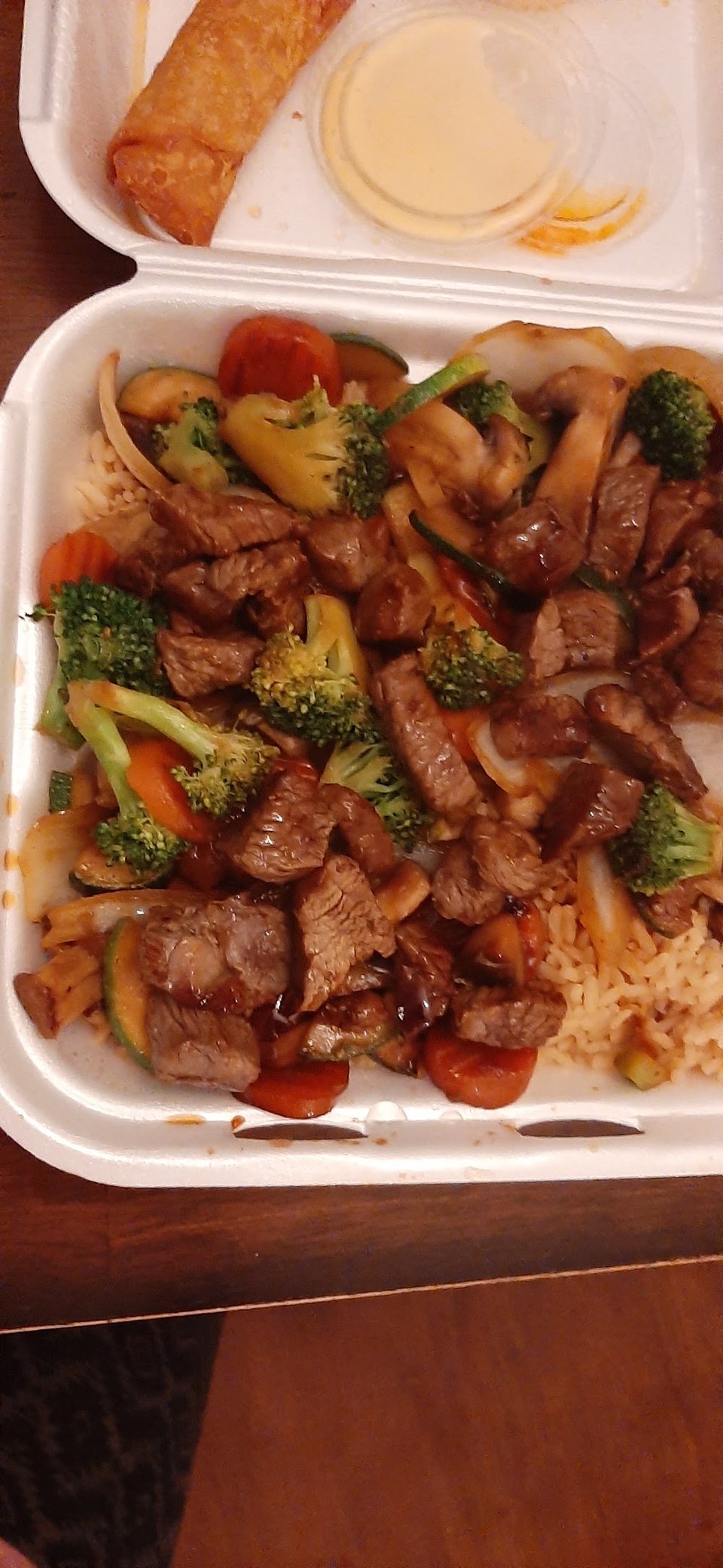 Shrimp Rice Bowl Added Steak